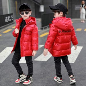 Boys' Spring Korean-Style Padded Trench Coat, 3 Colors