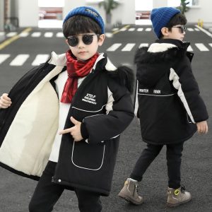 Boys' Winter Padded Coat with Down-Alternative Fill