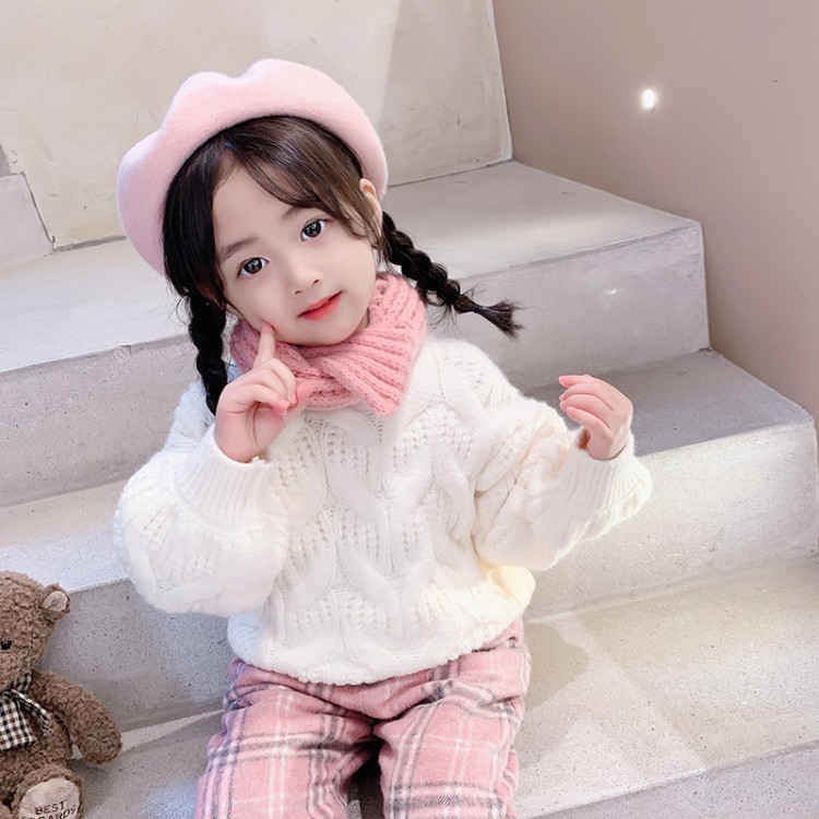 Kids' Thick Cable-Knit Pullover Sweater, 2 Colors